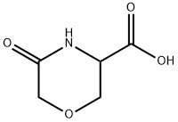 3-Morpholinecarboxylic acid, 5-oxo- Structure