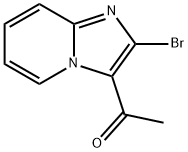 Ethanone, 1-(2-bromoimidazo[1,2-a]pyridin-3-yl)- Structure