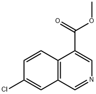 4-Isoquinolinecarboxylic acid, 7-chloro-, methyl ester Structure