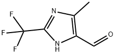 1H-Imidazole-5-carboxaldehyde, 4-methyl-2-(trifluoromethyl)- Structure