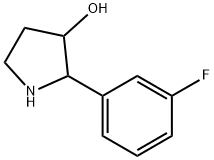 3-Pyrrolidinol, 2-(3-fluorophenyl)- Structure