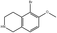 Isoquinoline, 5-bromo-1,2,3,4-tetrahydro-6-methoxy- Structure