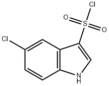 1H-Indole-3-sulfonyl chloride, 5-chloro- 구조식 이미지