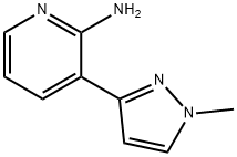 2-Pyridinamine, 3-(1-methyl-1H-pyrazol-3-yl)- Structure