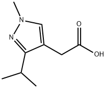 (3-isopropyl-1-methyl-1H-pyrazol-4-yl)acetic acid Structure