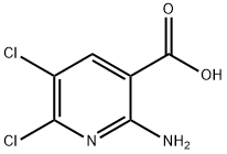 3-Pyridinecarboxylic acid, 2-amino-5,6-dichloro- Structure