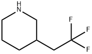 Piperidine, 3-(2,2,2-trifluoroethyl)- Structure