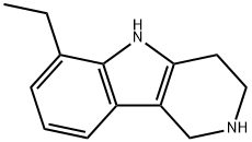 1H-Pyrido[4,3-b]indole, 6-ethyl-2,3,4,5-tetrahydro- Structure