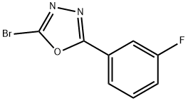 1,3,4-Oxadiazole, 2-bromo-5-(3-fluorophenyl)- 구조식 이미지