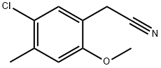 2-(5-chloro-2-methoxy-4-methylphenyl)acetonitrile Structure