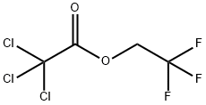 Acetic acid, 2,2,2-trichloro-, 2,2,2-trifluoroethyl ester Structure