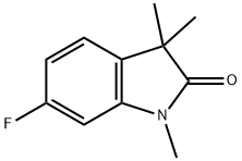 6-fluoro-1,3,3-trimethyl-2,3-dihydro-1H-indol-2-one 구조식 이미지