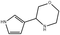 Morpholine, 3-(1H-pyrrol-3-yl)- Structure