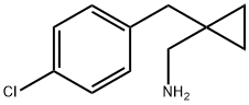 (1-(4-chlorobenzyl)cyclopropyl)methanamine Structure