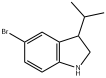 1H-Indole, 5-bromo-2,3-dihydro-3-(1-methylethyl)- Structure