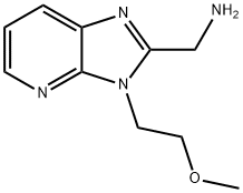 3H-Imidazo[4,5-b]pyridine-2-methanamine, 3-(2-methoxyethyl)- Structure