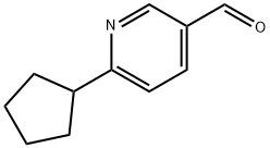 3-Pyridinecarboxaldehyde, 6-cyclopentyl- Structure