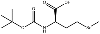 Butanoic acid, 2-[[(1,1-dimethylethoxy)carbonyl]amino]-4-(methylseleno)-, (2R)- Structure