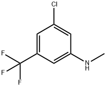 (3-Chloro-5-trifluoromethyl-phenyl)-methyl-amine 구조식 이미지