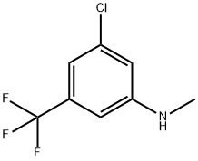 (3-Chloro-5-trifluoromethyl-phenyl)-methyl-amine Structure