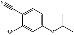 Benzonitrile, 2-amino-4-(1-methylethoxy)- Structure