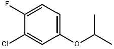 Benzene, 2-chloro-1-fluoro-4-(1-methylethoxy)- Structure