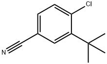 Benzonitrile, 4-chloro-3-(1,1-dimethylethyl)- Structure