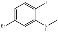 Benzenamine, 5-bromo-2-iodo-N-methyl- Structure