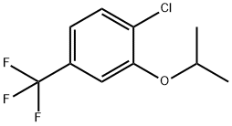 Benzene, 1-chloro-2-(1-methylethoxy)-4-(trifluoromethyl)- 구조식 이미지