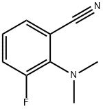 2-(Dimethylamino)-3-fluorobenzonitrile 구조식 이미지