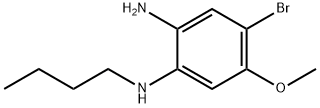 1,2-Benzenediamine, 4-bromo-N1-butyl-5-methoxy- Structure