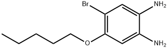 1,2-Benzenediamine, 4-bromo-5-(pentyloxy)- Structure