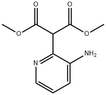 Propanedioic acid, 2-(3-amino-2-pyridinyl)-, 1,3-dimethyl ester Structure