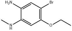 1,2-Benzenediamine, 4-bromo-5-ethoxy-N1-methyl- Structure