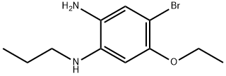 1,2-Benzenediamine, 4-bromo-5-ethoxy-N1-propyl- Structure