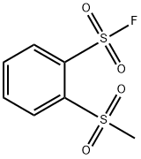 Benzenesulfonyl fluoride, 2-(methylsulfonyl)- Structure