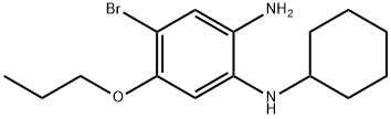 4-Bromo-1-N-cyclohexyl-5-propoxybenzene-1,2-diamine Structure