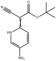 Acetic acid, 2-(5-amino-2(1H)-pyridinylidene)-2-cyano-, 1,1-dimethylethyl ester Structure