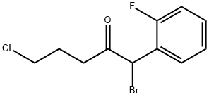 1-BroMo-5-chloro-1-(2-fluorophenyl)pentan-2-one Structure