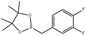 2-(3,4-Difluorobenzyl)-4,4,5,5-
tetramethyl-1,3,2-dioxaborolane Structure