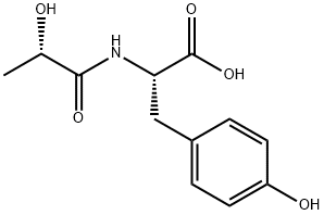 L-Tyrosine, N-[(2S)-2-hydroxy-1-oxopropyl]- Structure