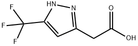 2-(5-(Trifluoromethyl)-1H-pyrazol-3-yl)acetic acid 구조식 이미지