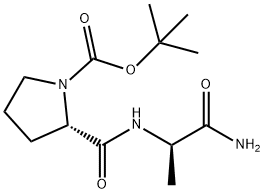 D-Alaninamide, 1-[(1,1-dimethylethoxy)carbonyl]-L-prolyl- Structure