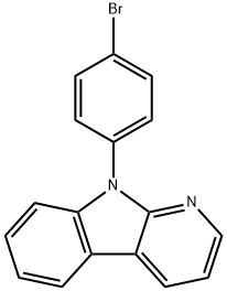 9-(4-bromophenyl)-9H-pyrido[2,3-b]indole Structure