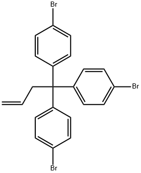 Benzene, 1,1',1''-(3-buten-1-ylidyne)tris[4-bromo- 구조식 이미지