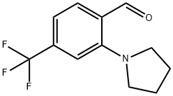 Benzaldehyde, 2-(1-pyrrolidinyl)-4-(trifluoromethyl)- 구조식 이미지