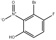 Phenol, 3-bromo-4-fluoro-2-nitro- Structure