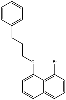 Naphthalene, 1-bromo-8-(3-phenylpropoxy)- 구조식 이미지