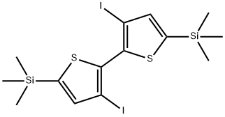 2,2'-Bithiophene, 3,3'-diiodo-5,5'-bis(trimethylsilyl)- Structure