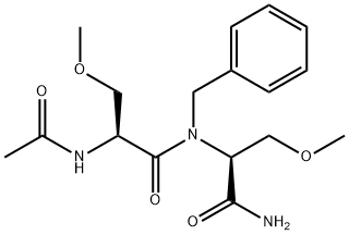 Lacosamide impurity 8/Lacosamide EP Impurity H/(S)-2-acetamido-N-((S)-1-(benzylamino)-3-methoxy-1-oxopropan-2-yl)-3-methoxypropanamide Structure